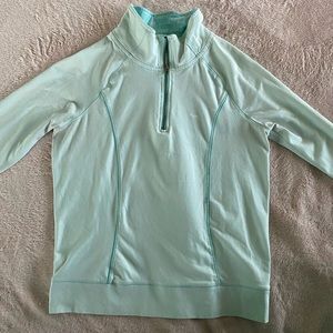 PINK Victoria’s Secret Quarter Zip Size medium in light blue
